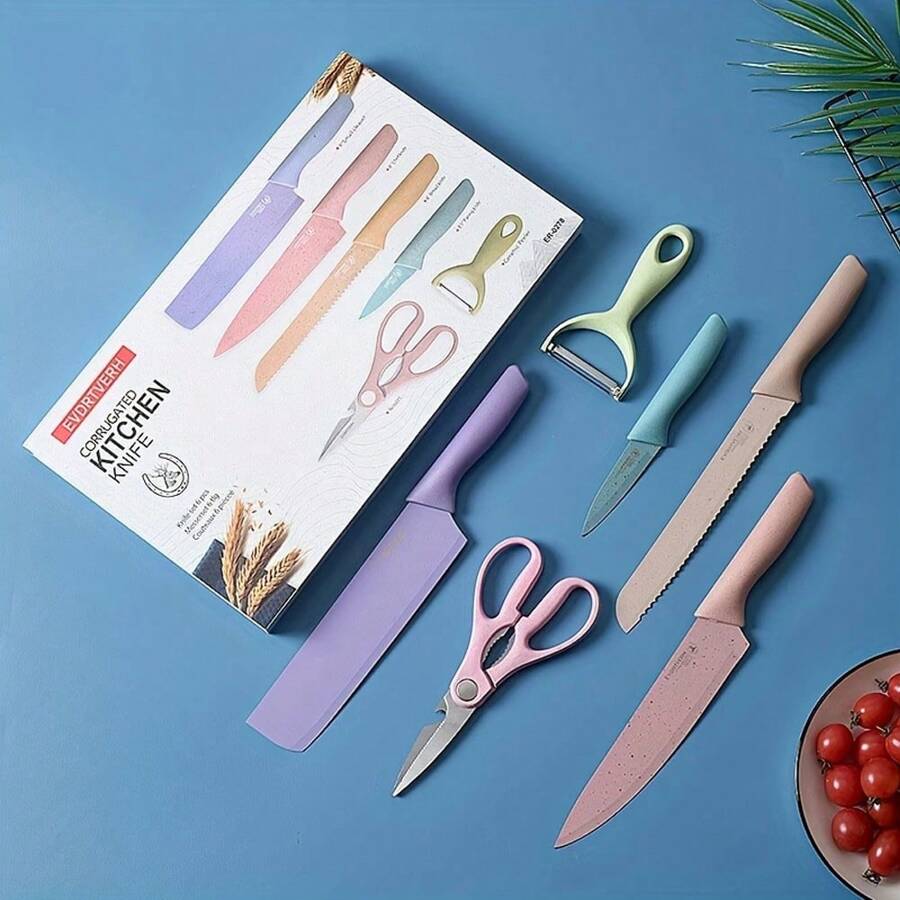 🔪 Set de Cuchillos Premium 6 Piezas para Cocina