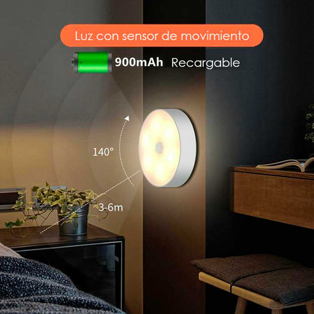 🌙 Lámpara LED Inteligente con Sensor de Movimiento