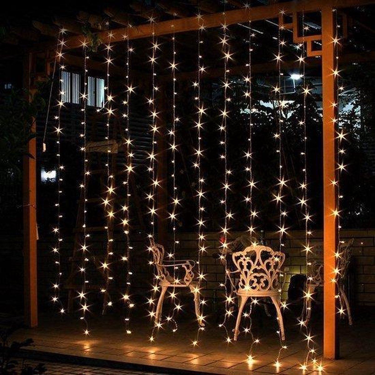 Luces de Cortina LED 3x1 Metros para Exterior e Interior