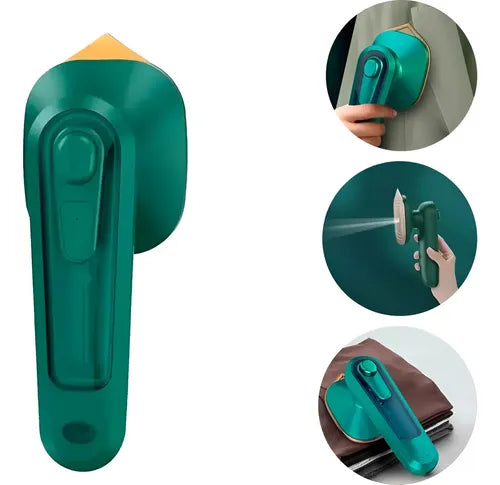 Mini Plancha Eléctrica Portátil 2 en 1 con Vapor