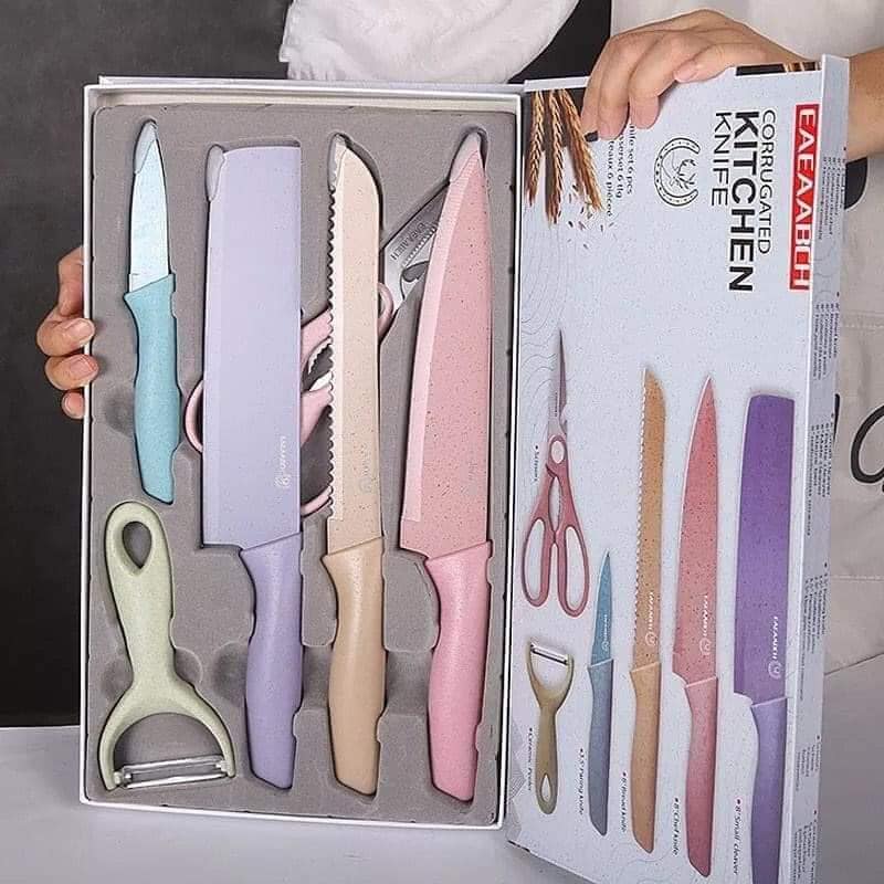 🔪 Set de Cuchillos Premium 6 Piezas para Cocina