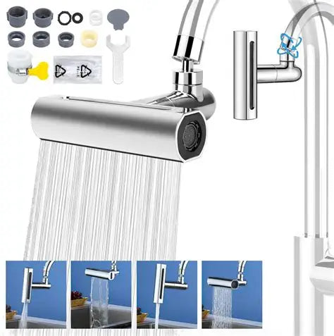 Grifo Extensible 3 en 1 con Rotación 360°