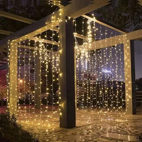 Luces de Cortina LED 3x1 Metros para Exterior e Interior