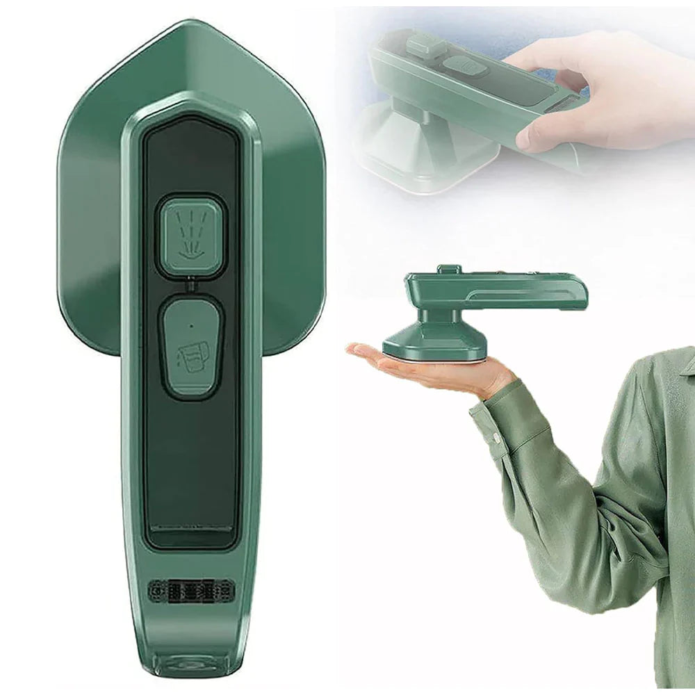 Mini Plancha Eléctrica Portátil 2 en 1 con Vapor