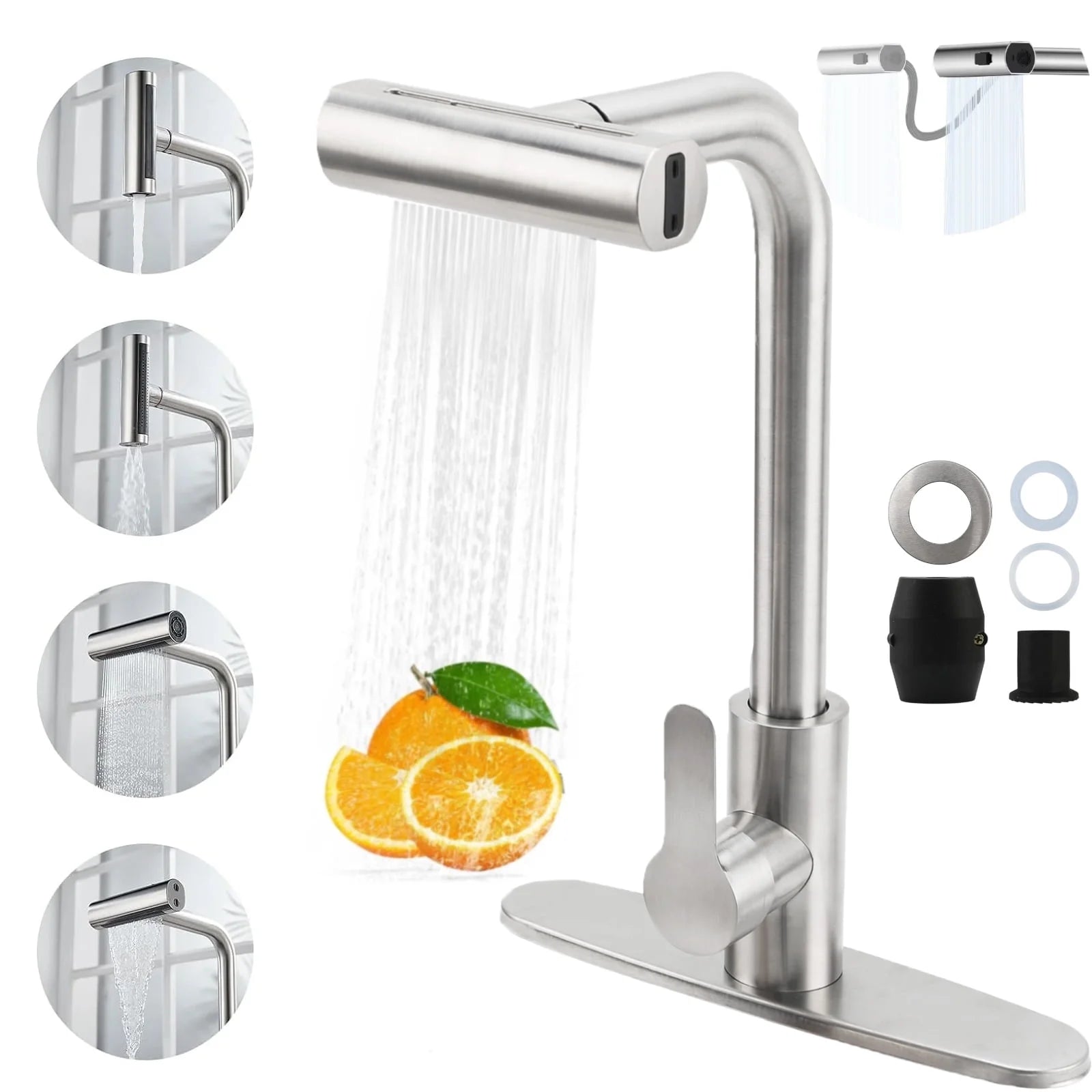 Grifo Extensible 3 en 1 con Rotación 360°