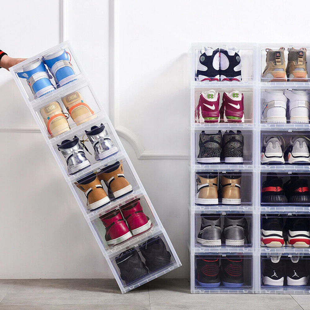 Caja Organizadora de Zapatos Transparente Apilable